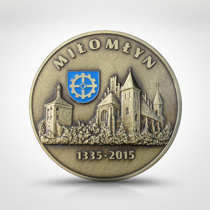 Pins reklamowy z kolorową emalią - produkcja pinsów - Miłomłyn 2