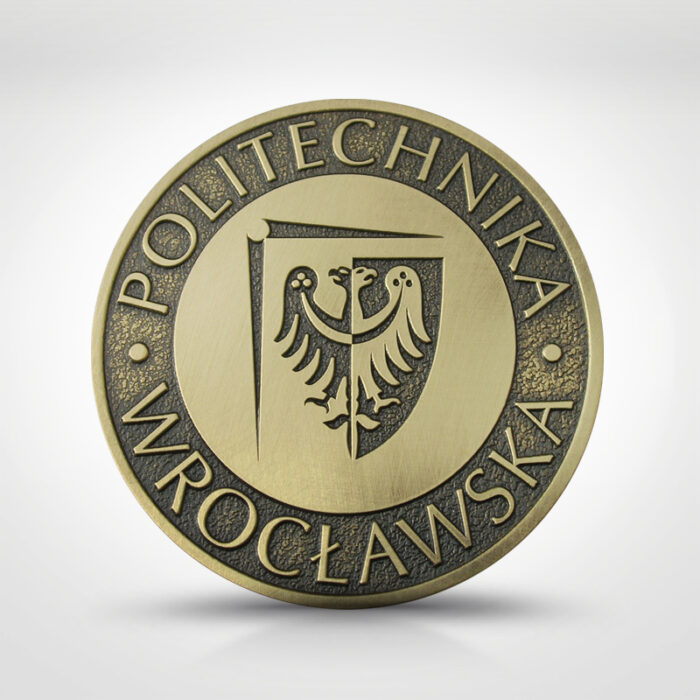 Przypinka z emblematem wydziału uczelni - Politechnika Wrocławska (2A)