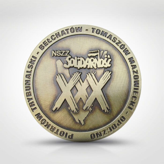 Przypinka z datą i symbolem - Solidarność NSZZ 2