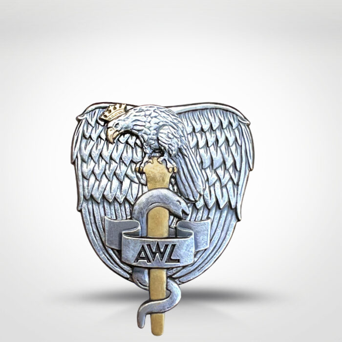 Metalowa odznaka z grawerem - Orzeł AWL 2